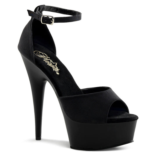 Pleaser Sandales pour femmes DELIGHT-618ps BLK POTOSOIE / BLK MATTE