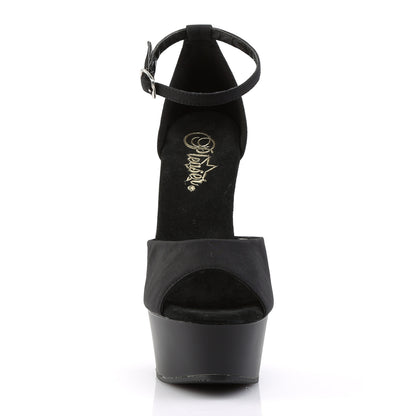 Pleaser Sandales pour femmes DELIGHT-618ps BLK POTOSOIE / BLK MATTE