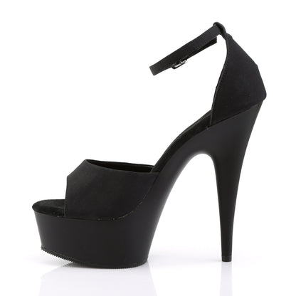 Pleaser Sandales pour femmes DELIGHT-618ps BLK POTOSOIE / BLK MATTE