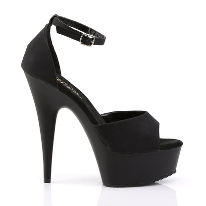 Pleaser Sandales pour femmes DELIGHT-618ps BLK POTOSOIE / BLK MATTE