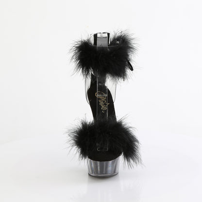 Pleaser   DELIGHT-624f CLR-Blk Fur / M