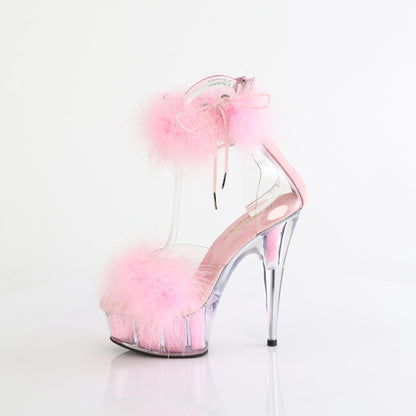 Pleaser   DELIGHT-624F Clr-B. Pink Fur/M