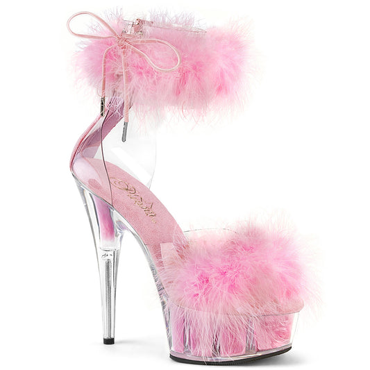 Pleaser   DELIGHT-624f CLR-B. Fourrure rose / m