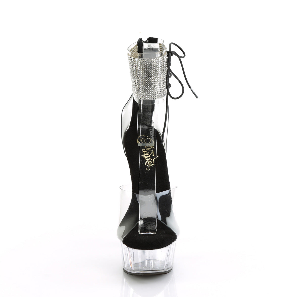 Pleaser   DELIGHT-624RS CLR-BLK / CLR