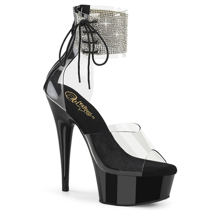 Pleaser   DELIGHT-624RS CLR / BLK