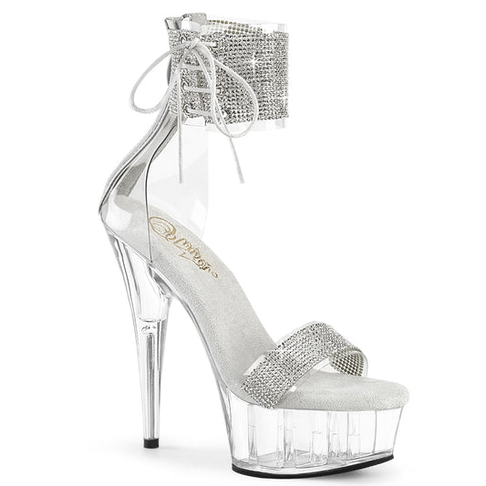 Pleaser   DELIGHT-627RS CLR-SLV / CLR