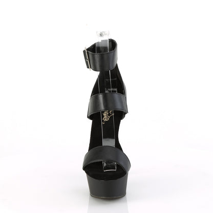 Pleaser   DELIGHT-629 Blk faux cuir / blk matte