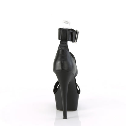 Pleaser   DELIGHT-629 Blk faux cuir / blk matte