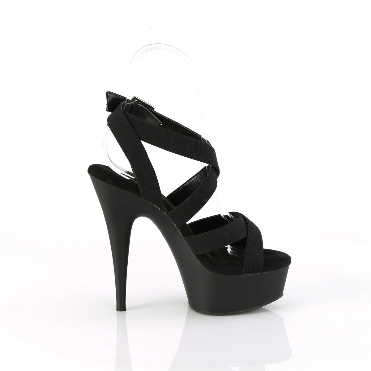Pleaser   DELIGHT-638 BLK Band élastique / Blk Matte