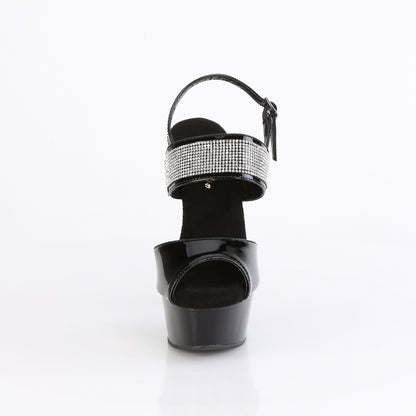 Pleaser   DELIGHT-639 BLK PAT / BLK