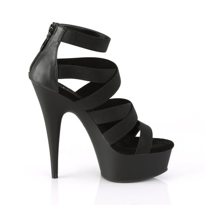 Pleaser Sandales pour femmes DELIGHT-659 BLK BAND BAND-FAUX CUIR / BLK MATTE