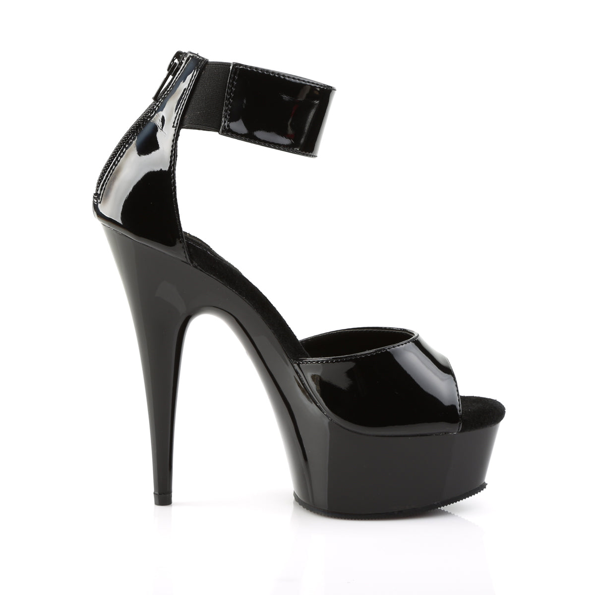 Pleaser Sandales pour femmes DELIGHT-670-3 blk / blk