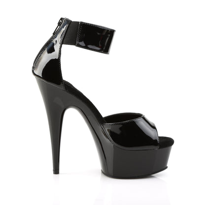 Pleaser Sandales pour femmes DELIGHT-670-3 blk / blk