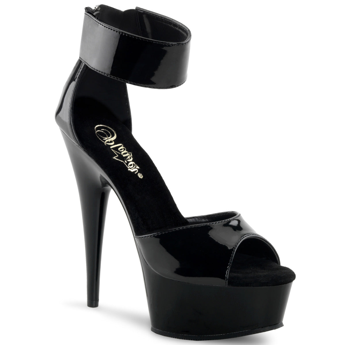 Pleaser Sandales pour femmes DELIGHT-670-3 blk / blk