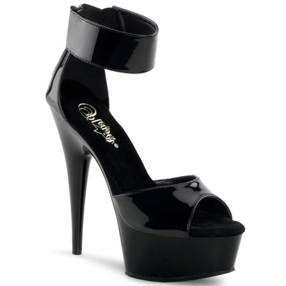 Pleaser Sandales pour femmes DELIGHT-670-3 blk / blk