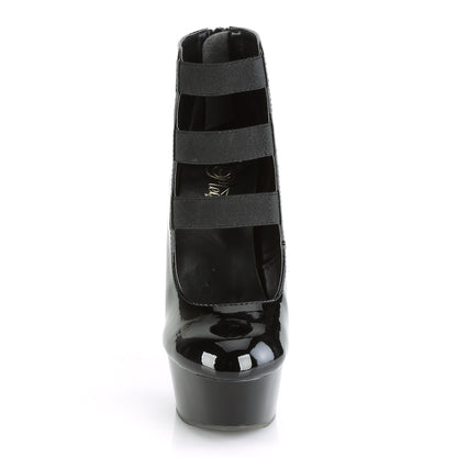 Pleaser Sandales pour femmes DELIGHT-684 BLK PAT / BLK