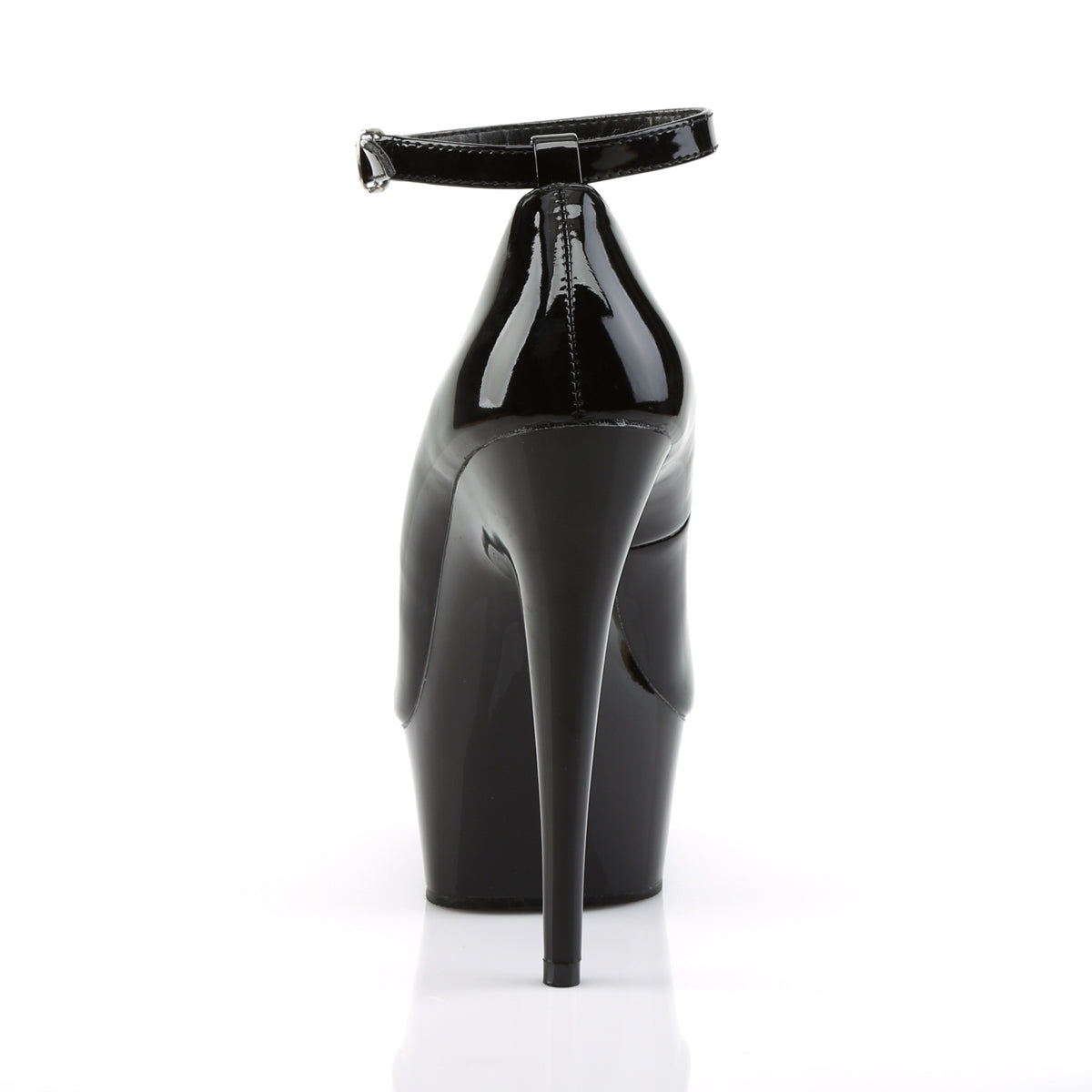 Pleaser Sandales pour femmes DELIGHT-686 BLK PAT / BLK
