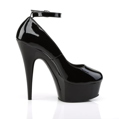 Pleaser Sandales pour femmes DELIGHT-686 BLK PAT / BLK