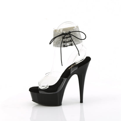 Pleaser   DELIGHT-691-2RS Clr/Blk