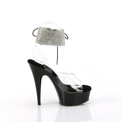 Pleaser   DELIGHT-691-2RS Clr/Blk