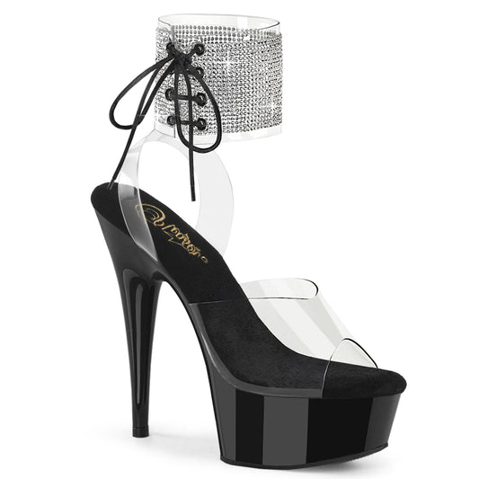 Pleaser   DELIGHT-691-2rs CLR / BLK