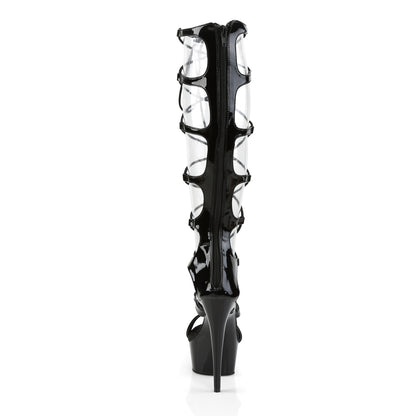 Pleaser Sandales pour femmes DELIGHT-698 BLK PAT / BLK