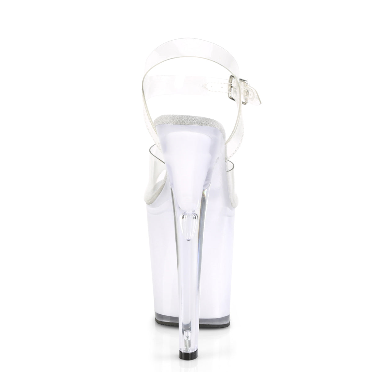 Pleaser Sandales pour femmes DISCOLITE-808 CLR / BLANC GLOW