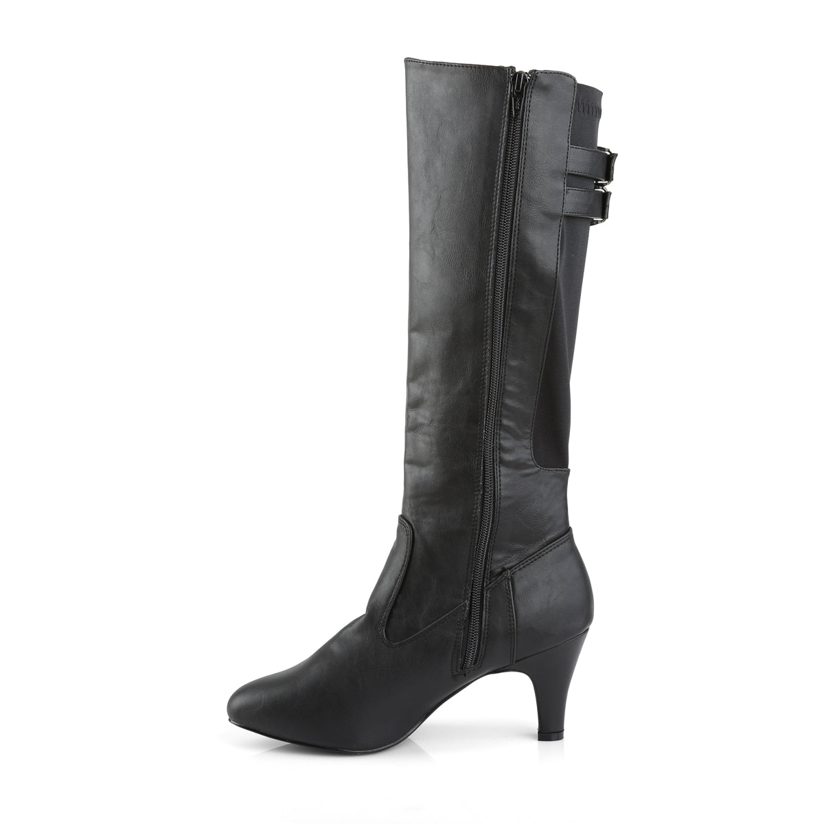 Pleaser Pink Label Bottes pour femmes DIVINE-2018 Blk Faux Cuir