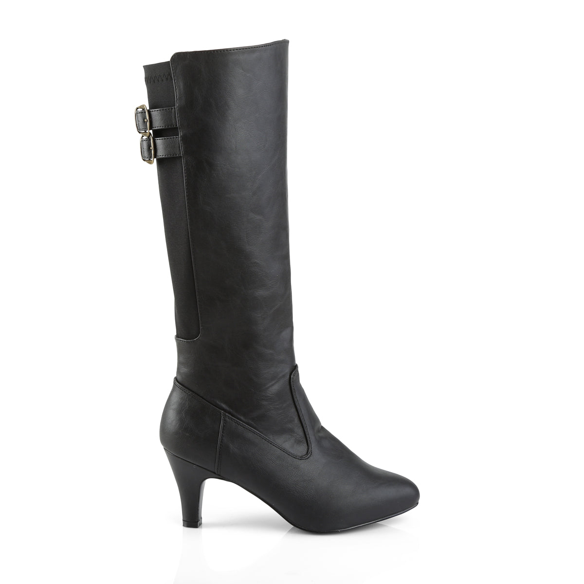 Pleaser Pink Label Bottes pour femmes DIVINE-2018 Blk Faux Cuir