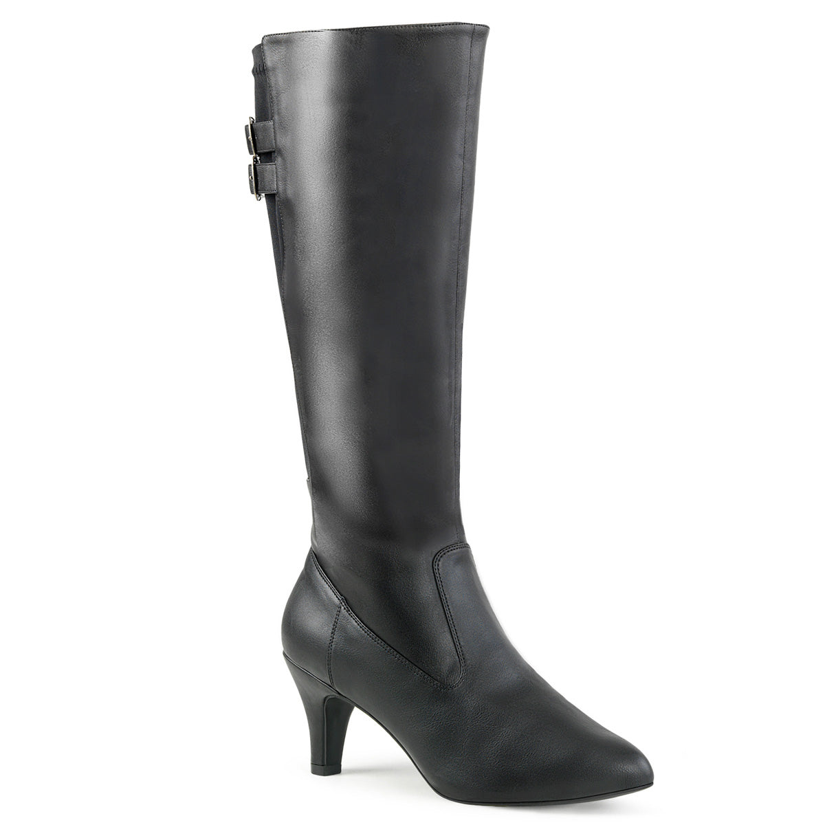 Pleaser Pink Label Bottes pour femmes DIVINE-2018 Blk Faux Cuir