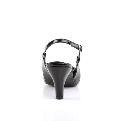 Pleaser Pink Label Womens Pumps DIVINE-418 Blk Pat