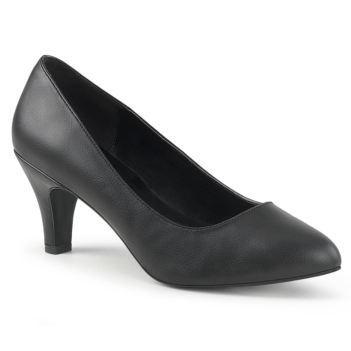 Pleaser Pink Label Pompes pour femmes DIVINE-420 Blk Faux Cuir