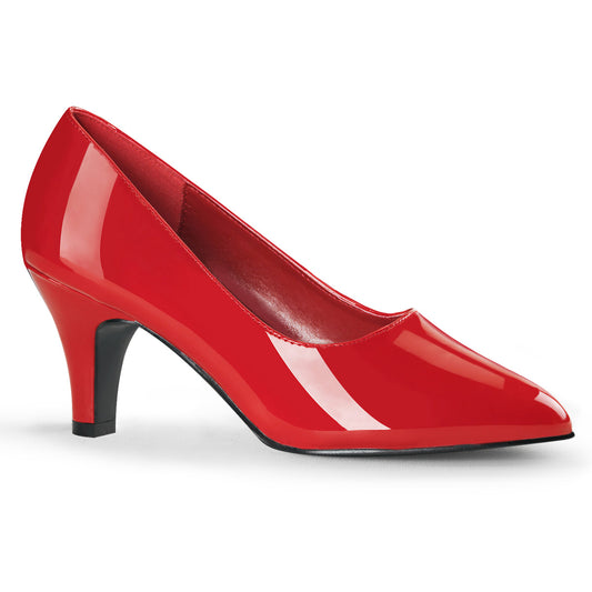 Pleaser Pink Label Pompes pour femmes DIVINE-420 patère rouge