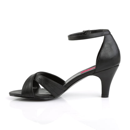 Pleaser Pink Label Womens  DIVINE-435 Blk Faux Leather