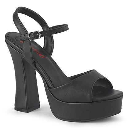 DemoniaCult Womens Sandals DOLLY-09 Blk Vegan Leather