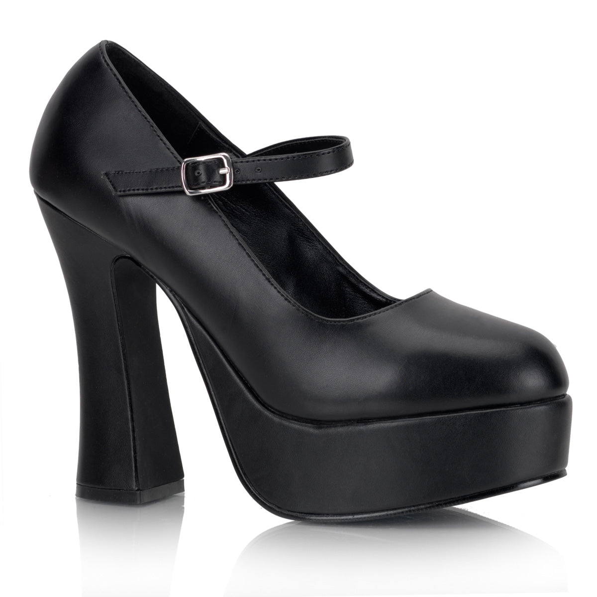 DemoniaCult Pompes pour femmes DOLLY-50 Cuir végétalien BLK