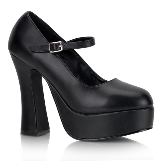 DemoniaCult Pompes pour femmes DOLLY-50 Cuir végétalien BLK