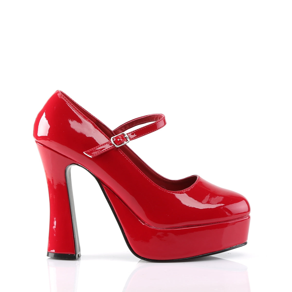 DemoniaCult Pompes pour femmes DOLLY-50 Red Pat