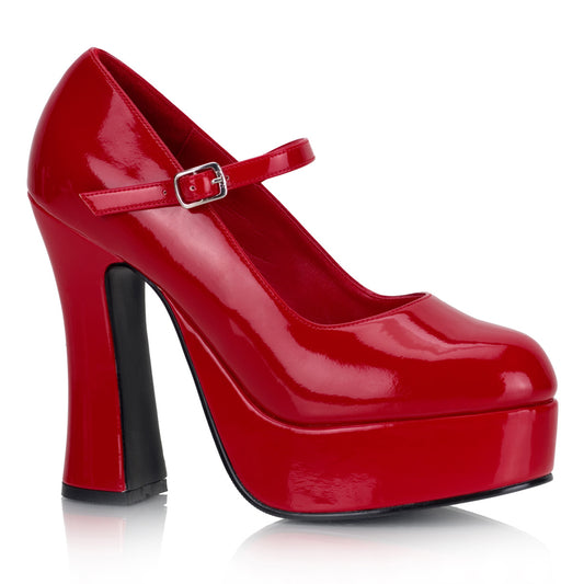 DemoniaCult Pompes pour femmes DOLLY-50 Red Pat