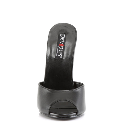 Devious Sandales pour femmes DOMINA-101 cuir blk