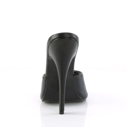 Devious Sandales pour femmes DOMINA-101 Blk Faux Cuir