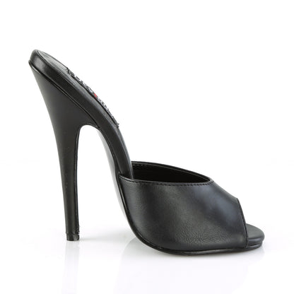 Devious Sandales pour femmes DOMINA-101 Blk Faux Cuir