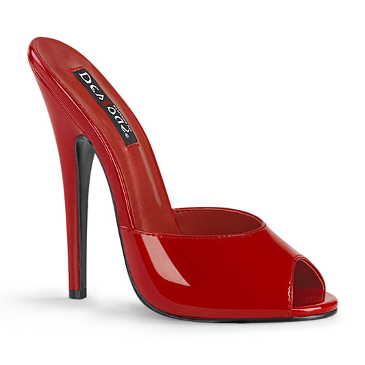 Devious Sandales pour femmes DOMINA-101 tape rouge