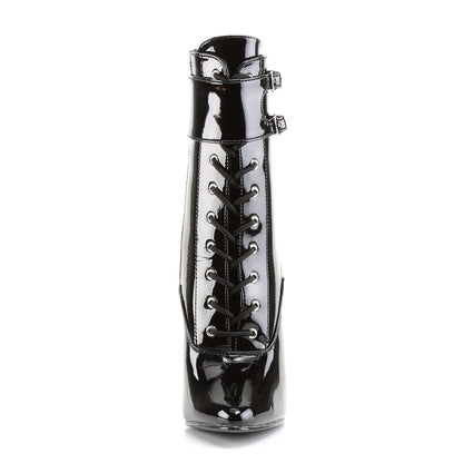 Devious Bottines pour femmes DOMINA-1023 blk pat