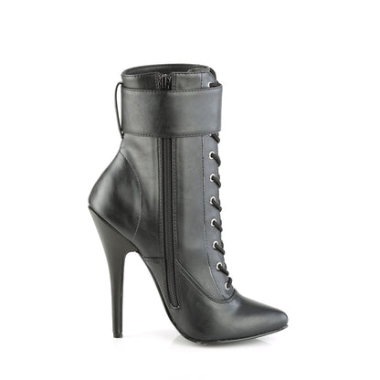 Devious Bottines pour femmes DOMINA-1023 Blk Faux Cuir