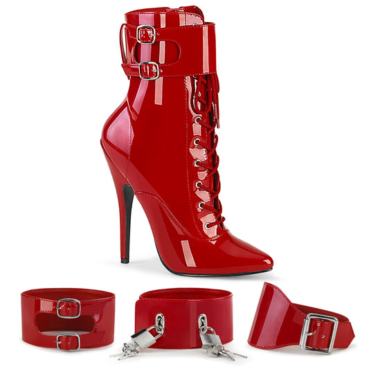 Devious  Ankle Boots DOMINA-1023 Red Pat