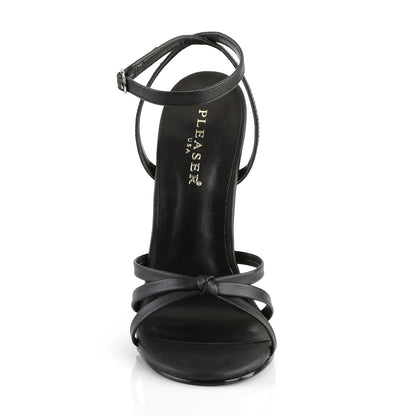 Devious Sandales pour femmes DOMINA-108 blk pu