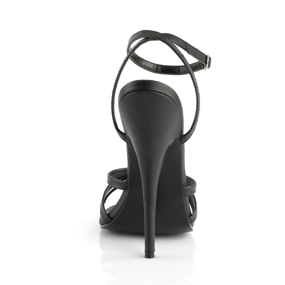 Devious Sandales pour femmes DOMINA-108 blk pu