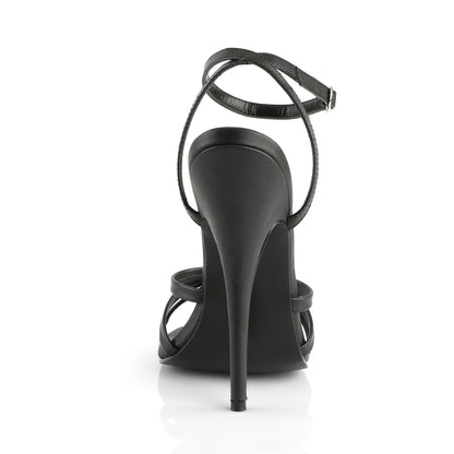 Devious Sandales pour femmes DOMINA-108 blk pu