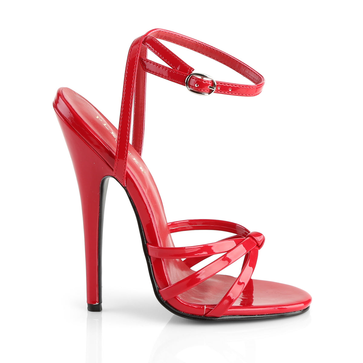 Devious Sandales pour femmes DOMINA-108 tape rouge